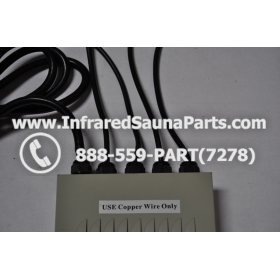 COMPLETE CONTROL POWER BOX 110V / 120V - COMPLETE CONTROL POWER BOX 110V / 120V BAMXSAUNA INFRARED SAUNA WITH 8 HEATER PLUGS v2 3
