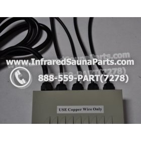 COMPLETE CONTROL POWER BOX 220V / 240V - COMPLETE CONTROL POWER BOX 220V / 240V FED INTERNATIONAL INFRARED SAUNA WITH 8 HEATER PLUGS v1 3