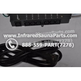 COMPLETE CONTROL POWER BOX 220V / 240V - COMPLETE CONTROL POWER BOX 220V / 240V  WITH 7 CIRCUIT BOARD PINS  6 FEMALE PLUGS SAUNA KING INFRARED SAUNA STYLE 9 6